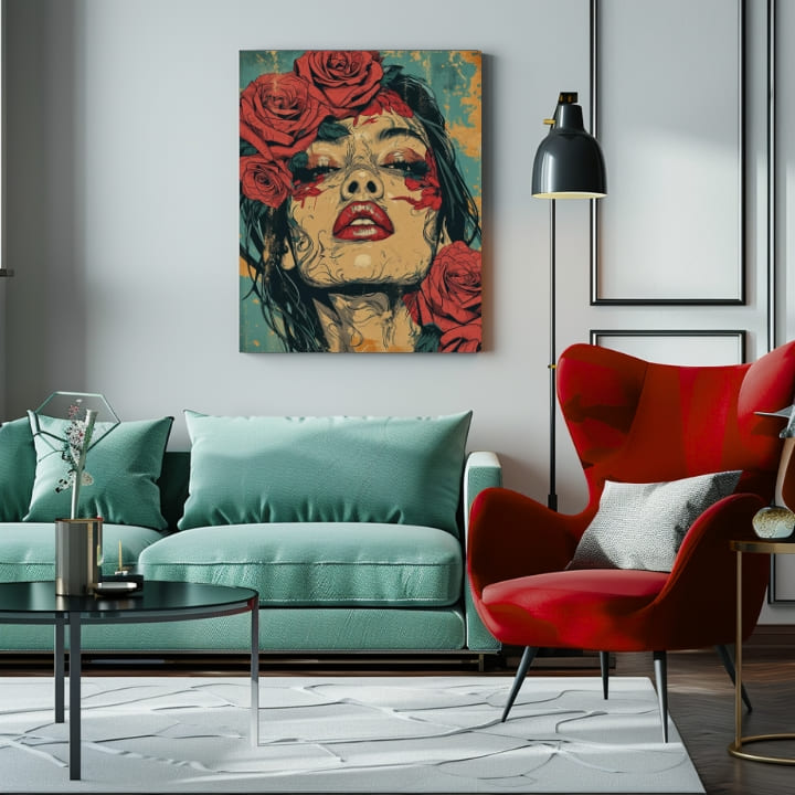 Immagine elegante di una donna Passione