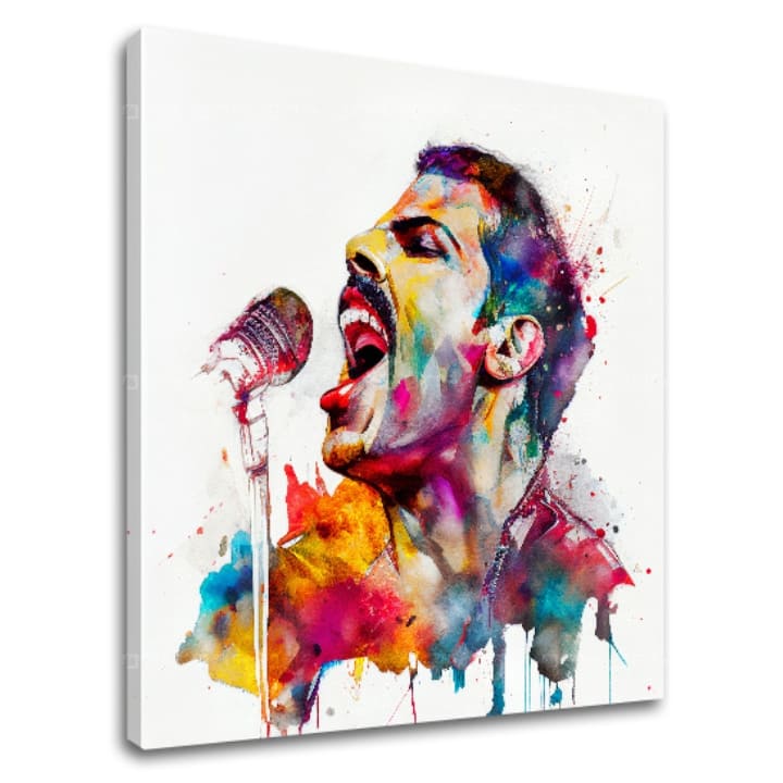 Decorazione di design su tela L'icona del ribelle Freddie Mercury | dimensioni diverse