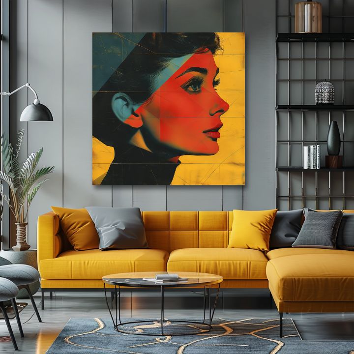 Dipinto su tela di Audrey Hepburn - Icona elegante