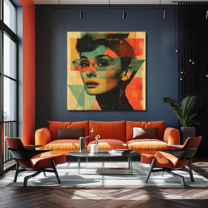 Dipinto su tela di Audrey Hepburn - Bellezza indimenticabile