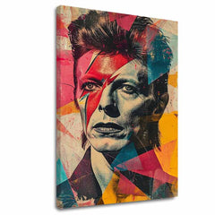 Dipinto su tela di David Bowie - Ribelle con l'anima di un artista