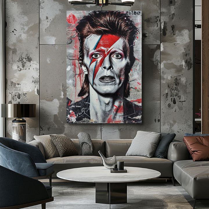 Il dipinto di David Bowie - Icona di musica e stile