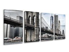 Pittura murale in 4 parti CITY / NEW YORK