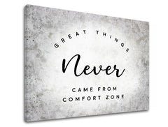 Pittura murale motivazionale GREAT THINGS 60x90 cm