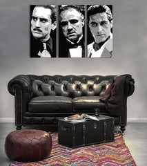 I più grandi MAFIANI su tela - THE GODFATHER Sconto 60% 150X100 CM