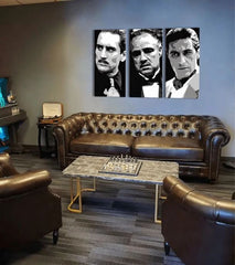 I più grandi MAFIANI su tela - THE GODFATHER Sconto 60% 150X100 CM