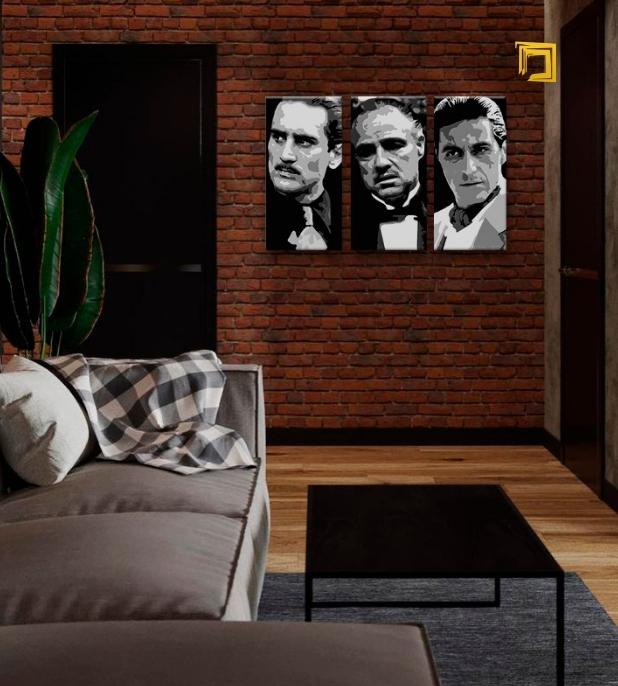 I più grandi MAFIANI su tela - THE GODFATHER Sconto 60% 150X100 CM