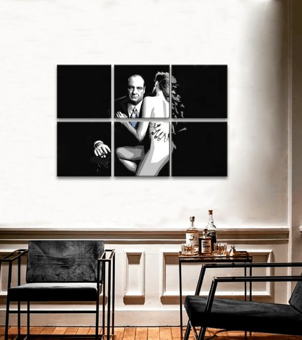 I più grandi mafiosi dello schermo SOPRANOS - TONY SOPRANO con una donna nuda