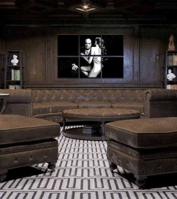 I più grandi mafiosi dello schermo SOPRANOS - TONY SOPRANO con una donna nuda - immagine 2