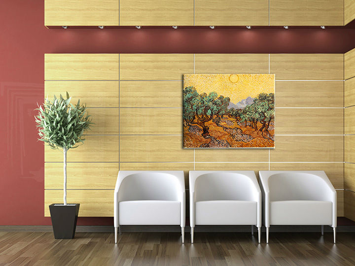 L'immagine su tela OLIVOVNÍKY - VINCENT VAN GOGH Sconto 60% 50X60 cm