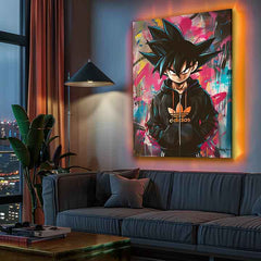 Saiyan: Guerriero del Potere Dipinto | Tela italiana