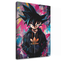 Saiyan: Guerriero del Potere Dipinto | Tela italiana