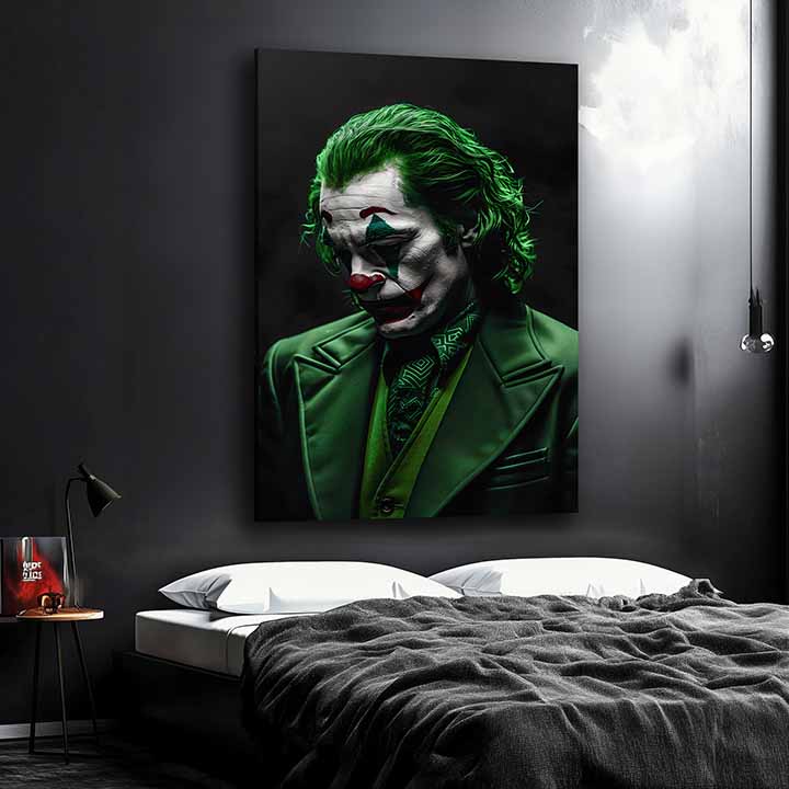 Joker: La nascita della follia, dipinto su tela italiana