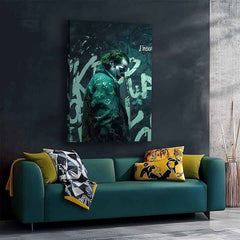 Dipinto Joker: stile Vuitton | Tela italiana