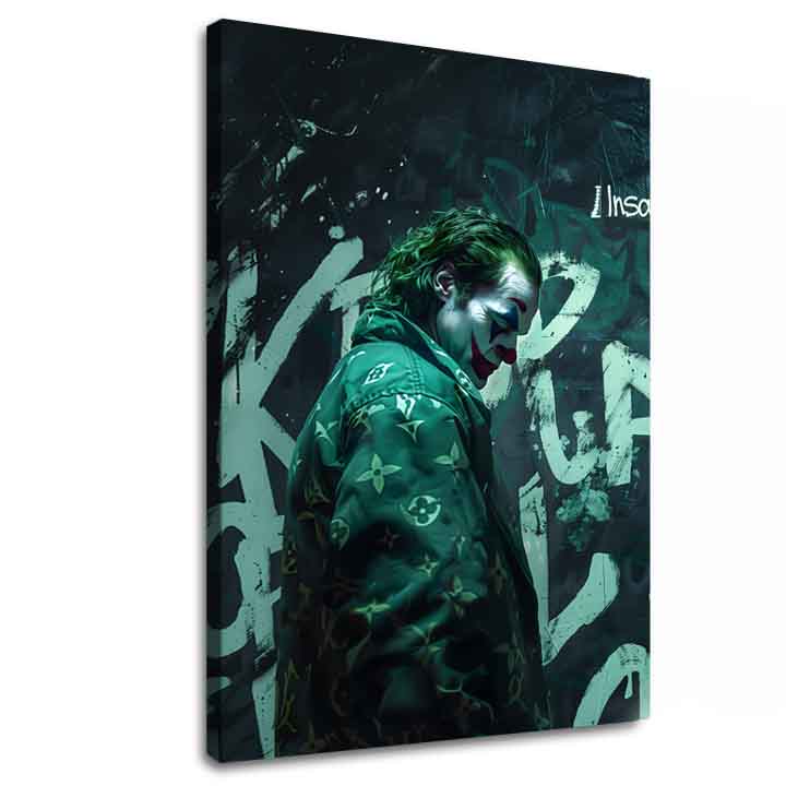 Dipinto Joker: stile Vuitton | Tela italiana