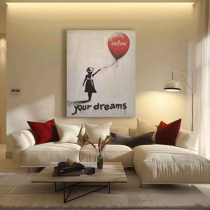 Immagine FOLLOW YOUR DREAMS | Tela italiana | dimensioni diverse