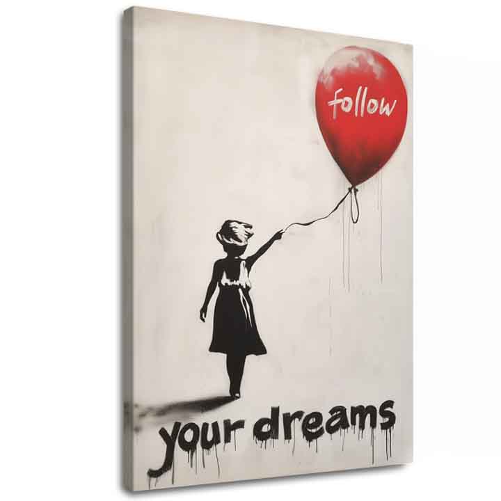 Immagine FOLLOW YOUR DREAMS | Tela italiana | dimensioni diverse