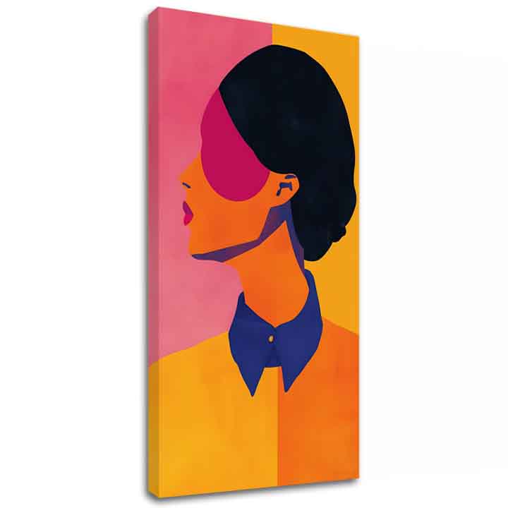 Immagine VIBRANT SILHOUETTE | Tela italiana | dimensioni diverse