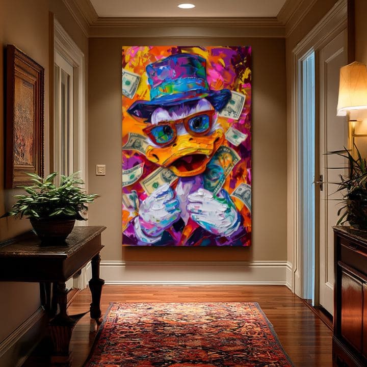 Immagine MONEY DUCK | Tela italiana