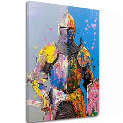 Immagine GRAFFITI KNIGHT | Tela italiana