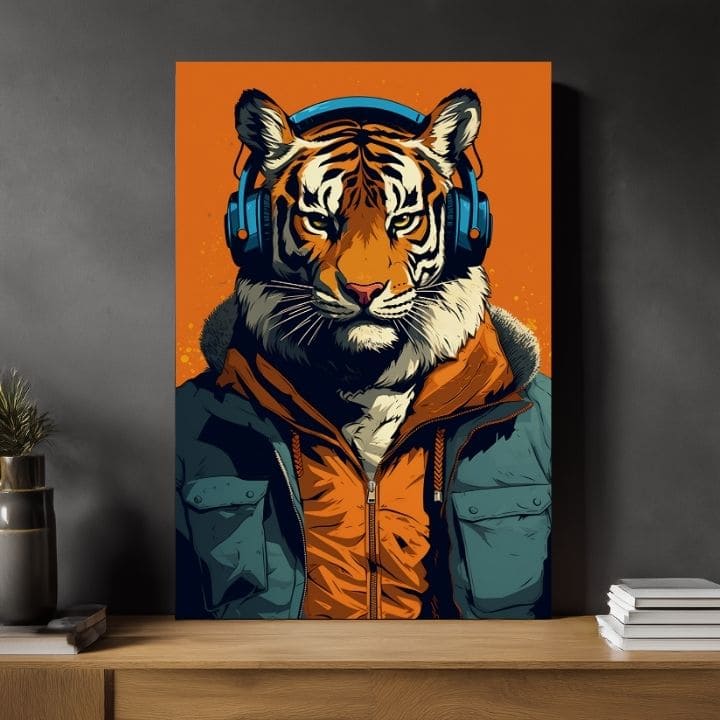 Immagine TIGER VIBES | Tela italiana