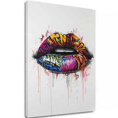 Immagine GRAFFITI LIPS | Tela italiana
