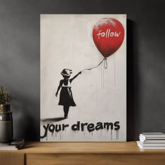 Immagine HEART BALLOON GIRL | Tela italiana