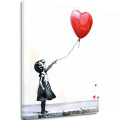 Immagine HEART BALLOON GIRL | Tela italiana