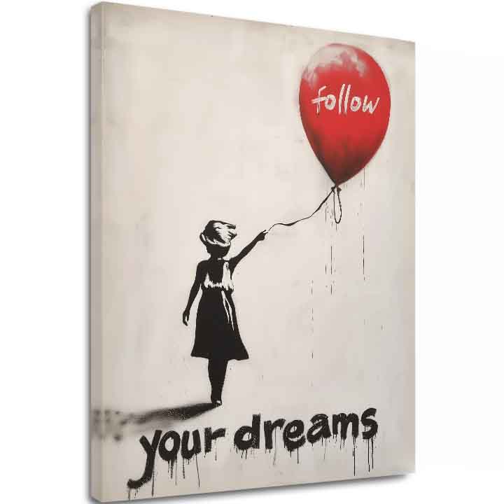 Immagine FOLLOW YOUR DREAMS | Tela italiana