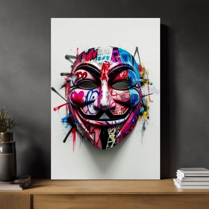 Immagine ANONYMOUS MASK | Tela italiana