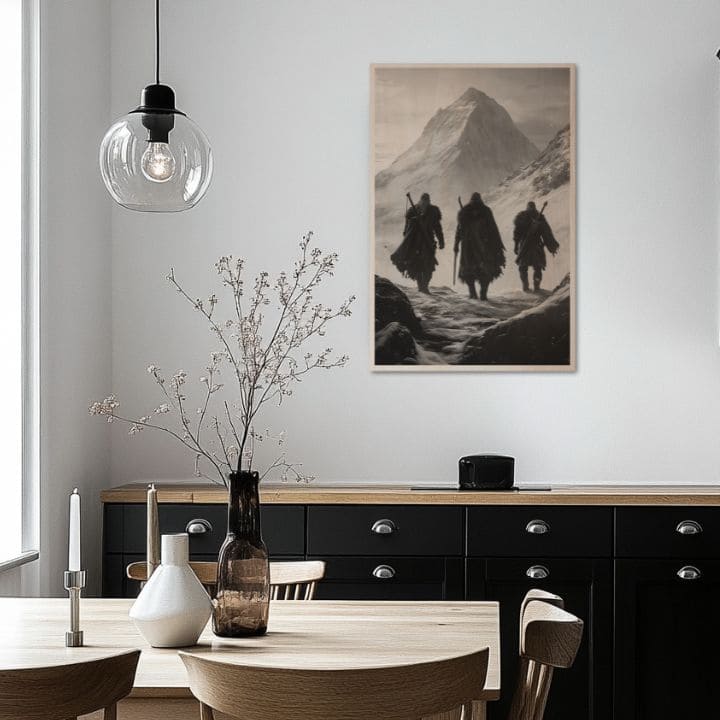 L'immagine su legno - Guerrieri nordici