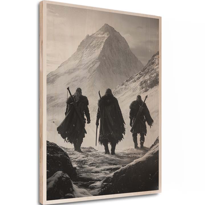 L'immagine su legno - Guerrieri nordici