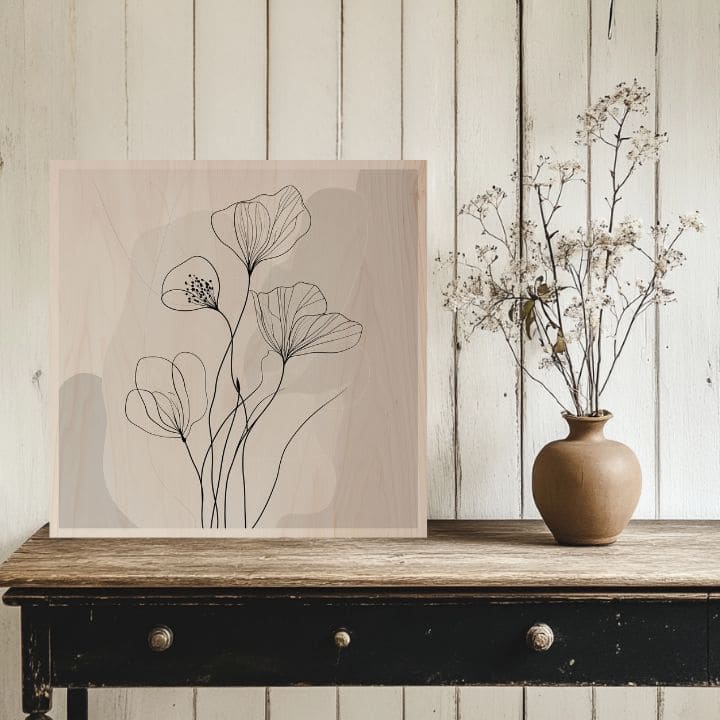 L'immagine su legno - La flora dei fiordi