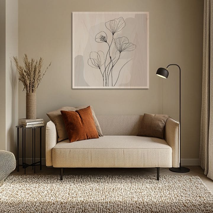 L'immagine su legno - La flora dei fiordi