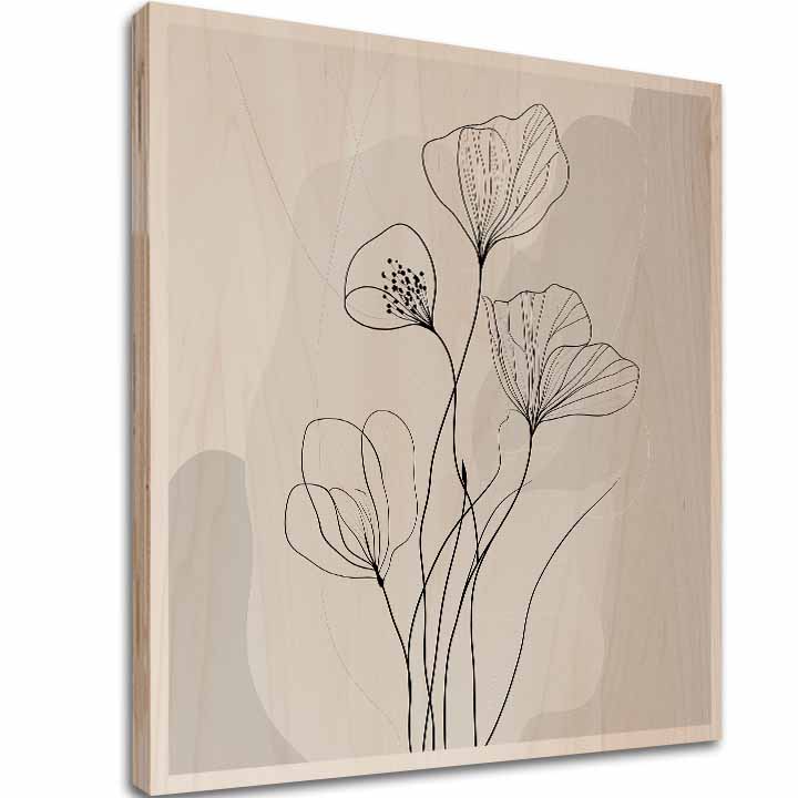 L'immagine su legno - La flora dei fiordi