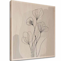 L'immagine su legno - La flora dei fiordi