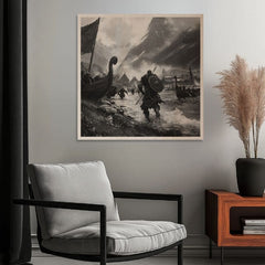 L'immagine su legno - L'arrivo dei vichinghi