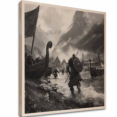 L'immagine su legno - L'arrivo dei vichinghi