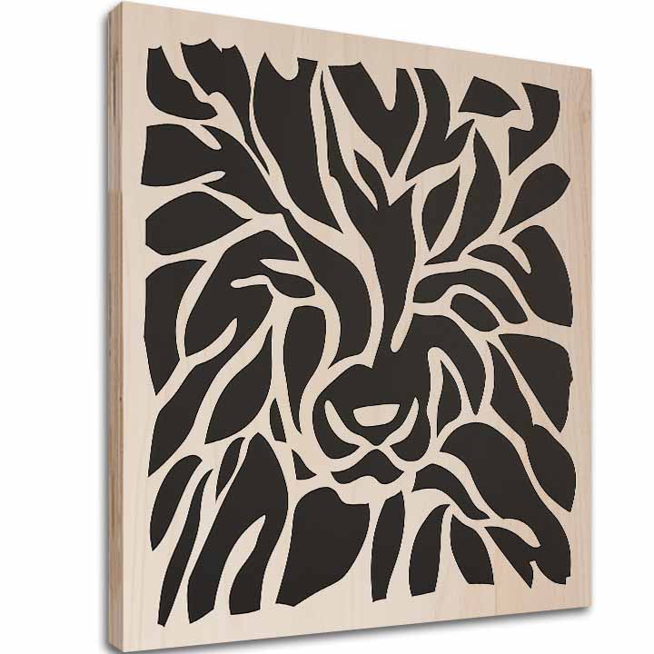 Pittura su legno Aslan - Re delle Foreste del Nord