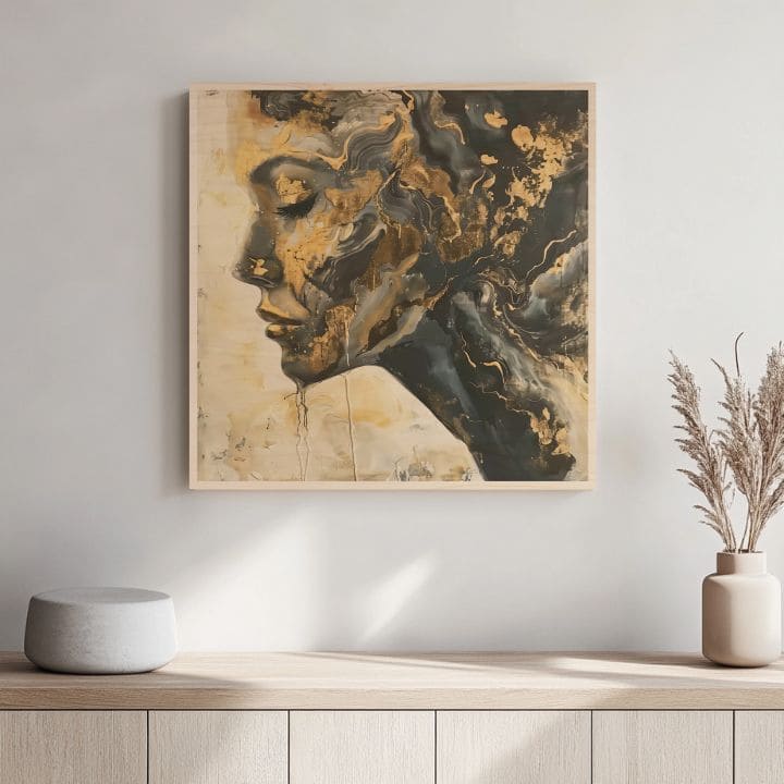Pittura su legno - Brezza della natura scandinava