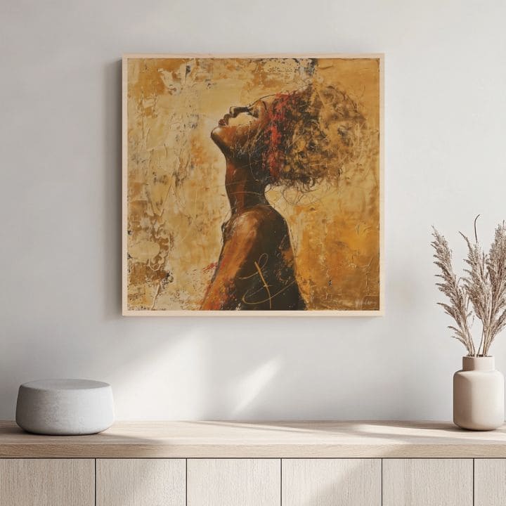 Immagine su legno - Sole delle montagne del nord