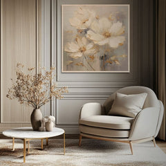Pittura su legno - Giardino nordico in fiore