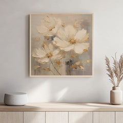 Pittura su legno - Giardino nordico in fiore