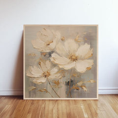 Pittura su legno - Giardino nordico in fiore