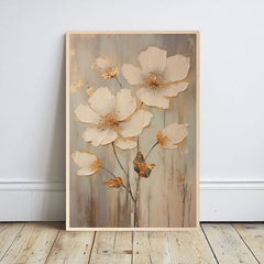 Pittura su legno - Fiori di prato scandinavi