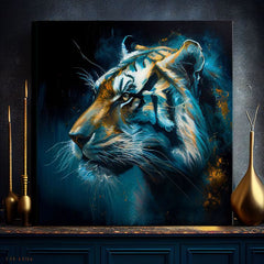 Pittura decorativa su tela - PREMIUM ART - Tiger's Mighty Spirit