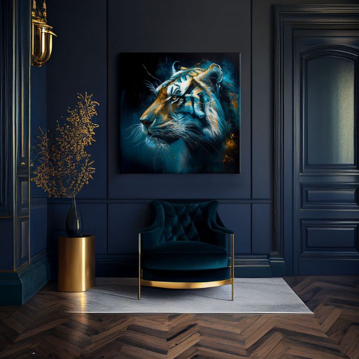 Pittura decorativa su tela - PREMIUM ART - Tiger's Mighty Spirit