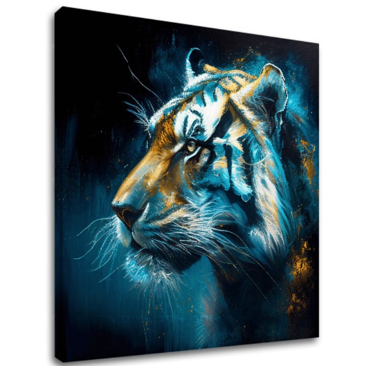 Pittura decorativa su tela - PREMIUM ART - Tiger's Mighty Spirit