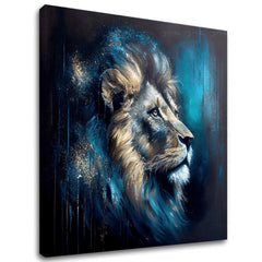 Pittura decorativa su tela - PREMIUM ART - Lion's Strength and Grace
