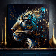 Pittura decorativa su tela - PREMIUM ART - Spotted Hunter's Elegance
